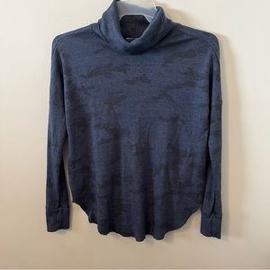 Michael Stars Blue Evereve Marcy Thermal Tunic Top